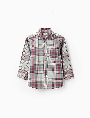 Chemise en coton à carreaux B&S