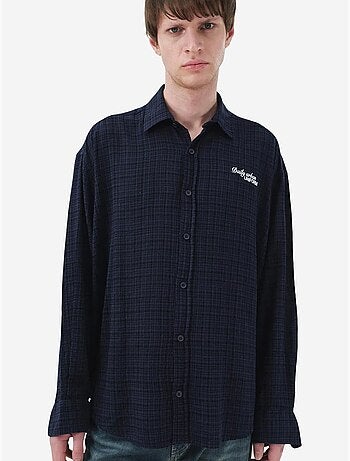 Chemise en coton à carreaux coupe décontractée pour homme giesto