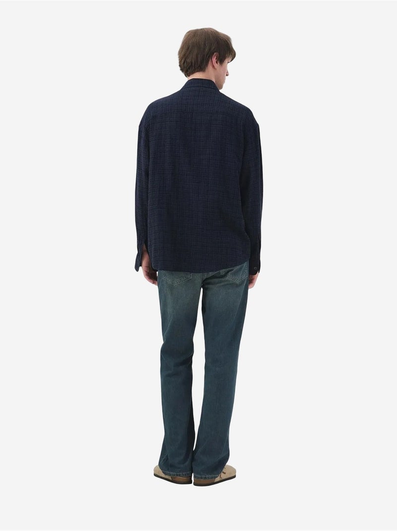 Chemise en coton à carreaux coupe décontractée pour homme giesto Bleu lagon - Kiabi
