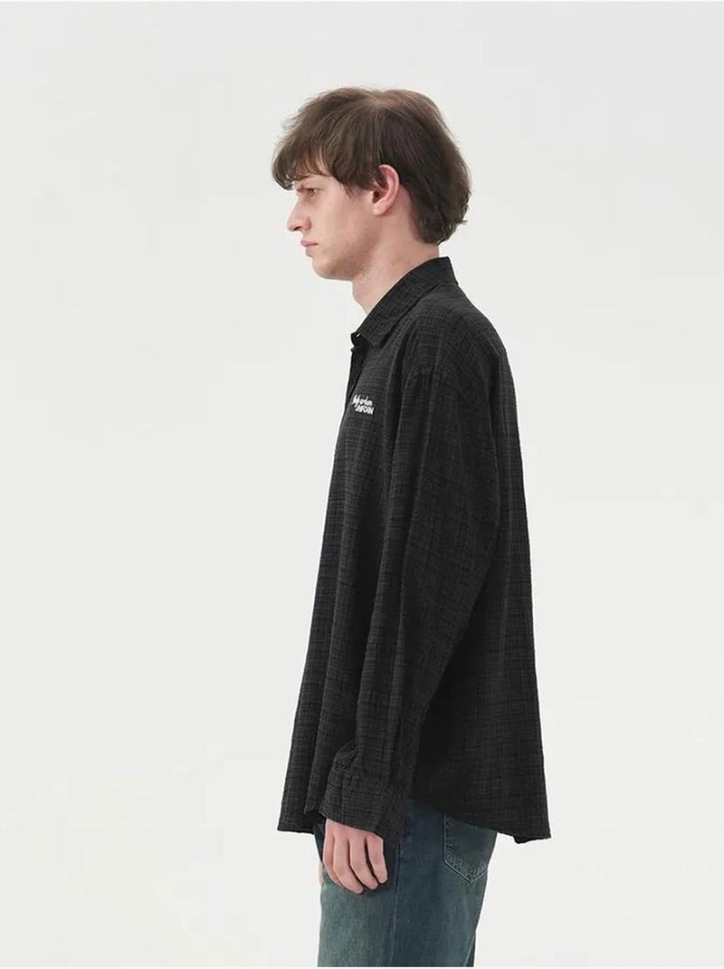 Chemise en coton à carreaux pour homme giesto Gris foncé - Kiabi