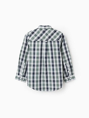Chemise en Coton à Carreaux