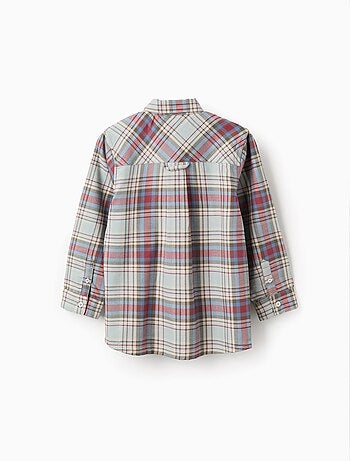 Chemise en coton à carreaux