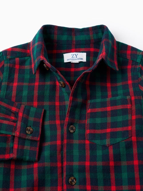 Chemise en coton à carreaux You&Me - Kiabi