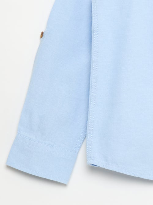 Chemise en coton à col mao pour homme - Kiabi Chemise en coton à col mao pour homme - Kiabi