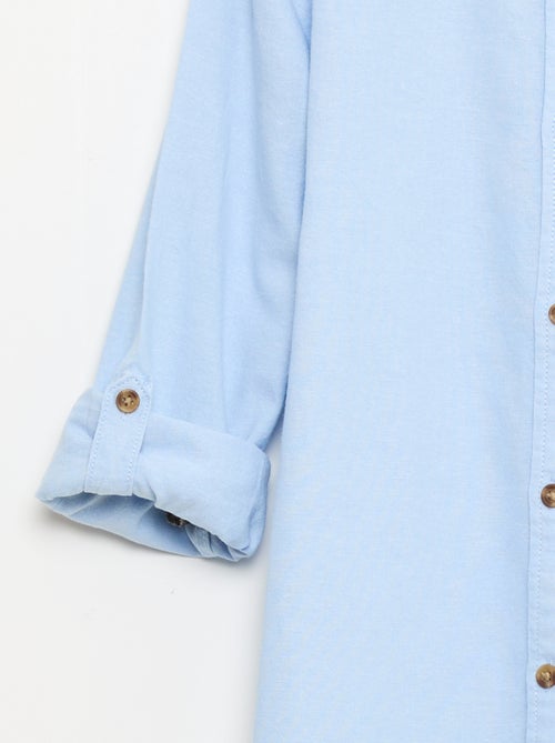 Chemise en coton à col mao pour homme - Kiabi Chemise en coton à col mao pour homme - Kiabi