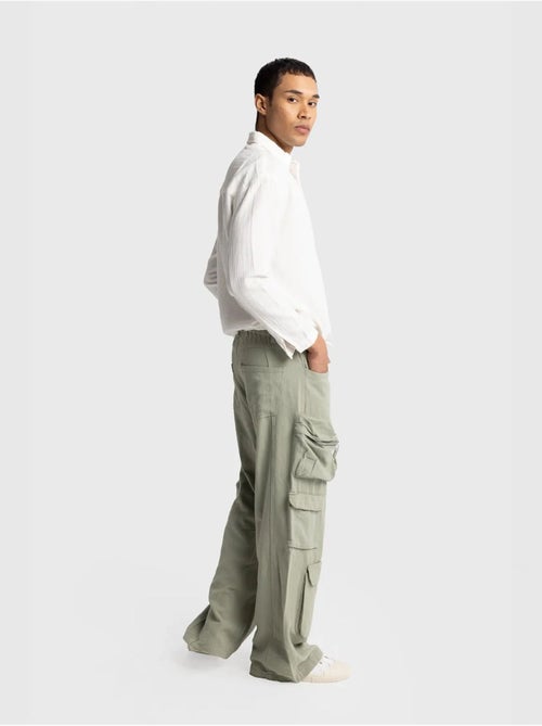 Chemise en coton à manches longues coupe décontractée avec détail nouée giesto - Kiabi Chemise en coton à manches longues coupe décontractée avec détail nouée giesto - Kiabi