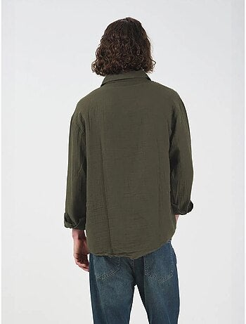 Chemise en coton à manches longues coupe décontractée giesto