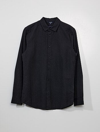 Chemise en coton à motif - Kiabi