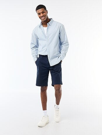 Chemise en coton à motif rayé