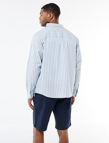 Chemise en coton à motif rayé