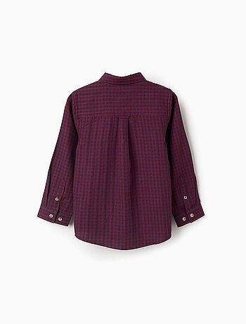 Chemise en Coton à Motif Vichy