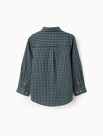Chemise en Coton à Motif Vichy