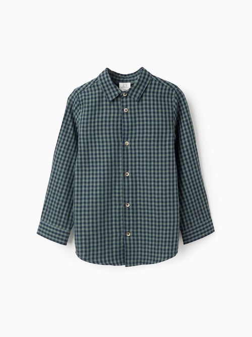 Chemise en Coton à Motif Vichy - Kiabi