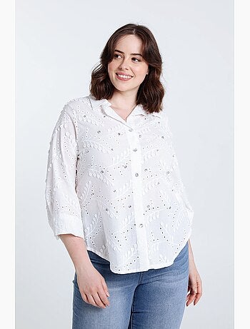 Chemise en coton avec brillants
