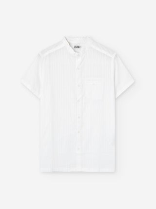 Chemise en Coton avec Col et manches et Poche