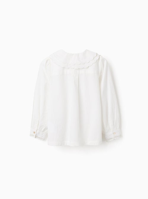 Chemise en Coton avec Détails Brodés - Kiabi