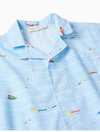 Chemise en coton avec imprimé Carolina Celas x Zippy