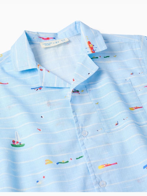 Chemise en coton avec imprimé Carolina Celas x Zippy - Kiabi