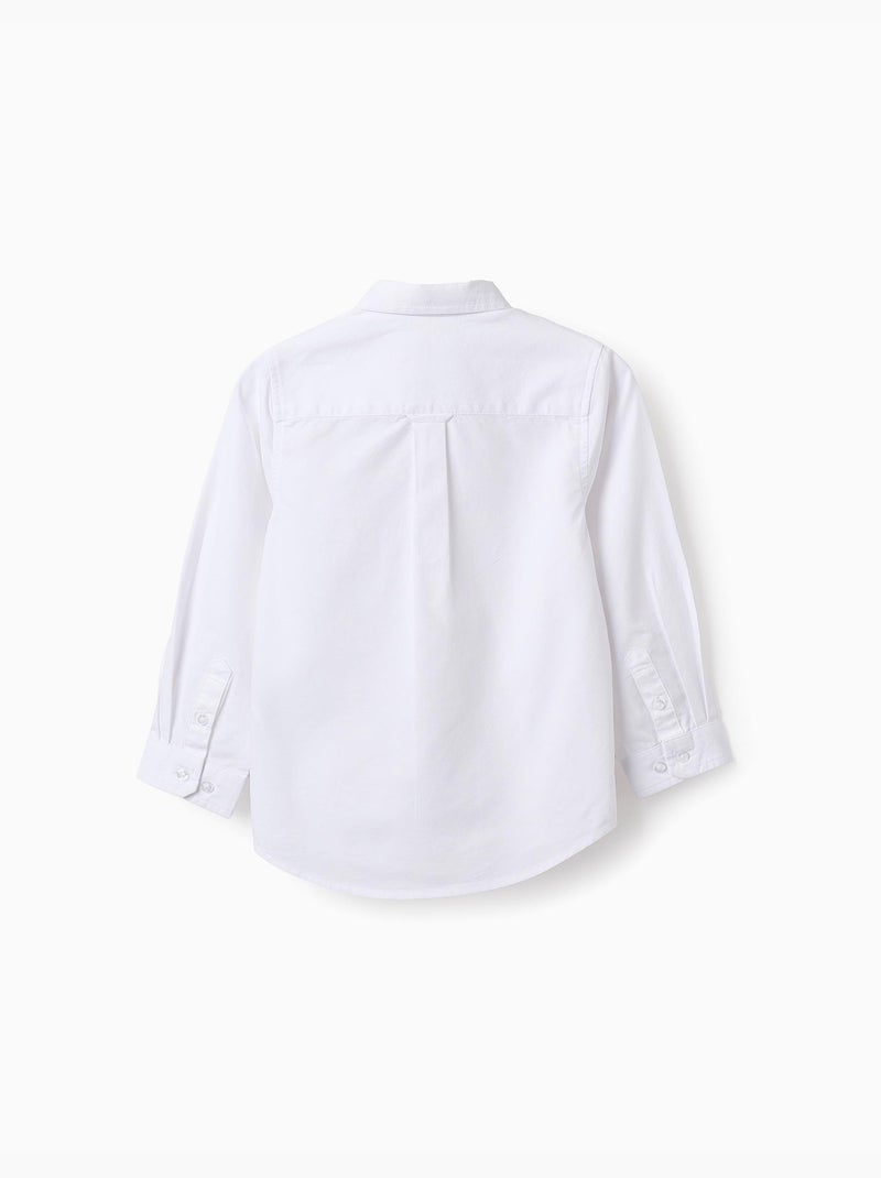 Chemise En Coton Blanc - Kiabi
