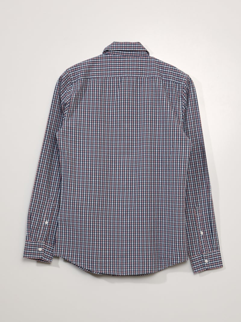 Chemise en coton Bleu - Kiabi