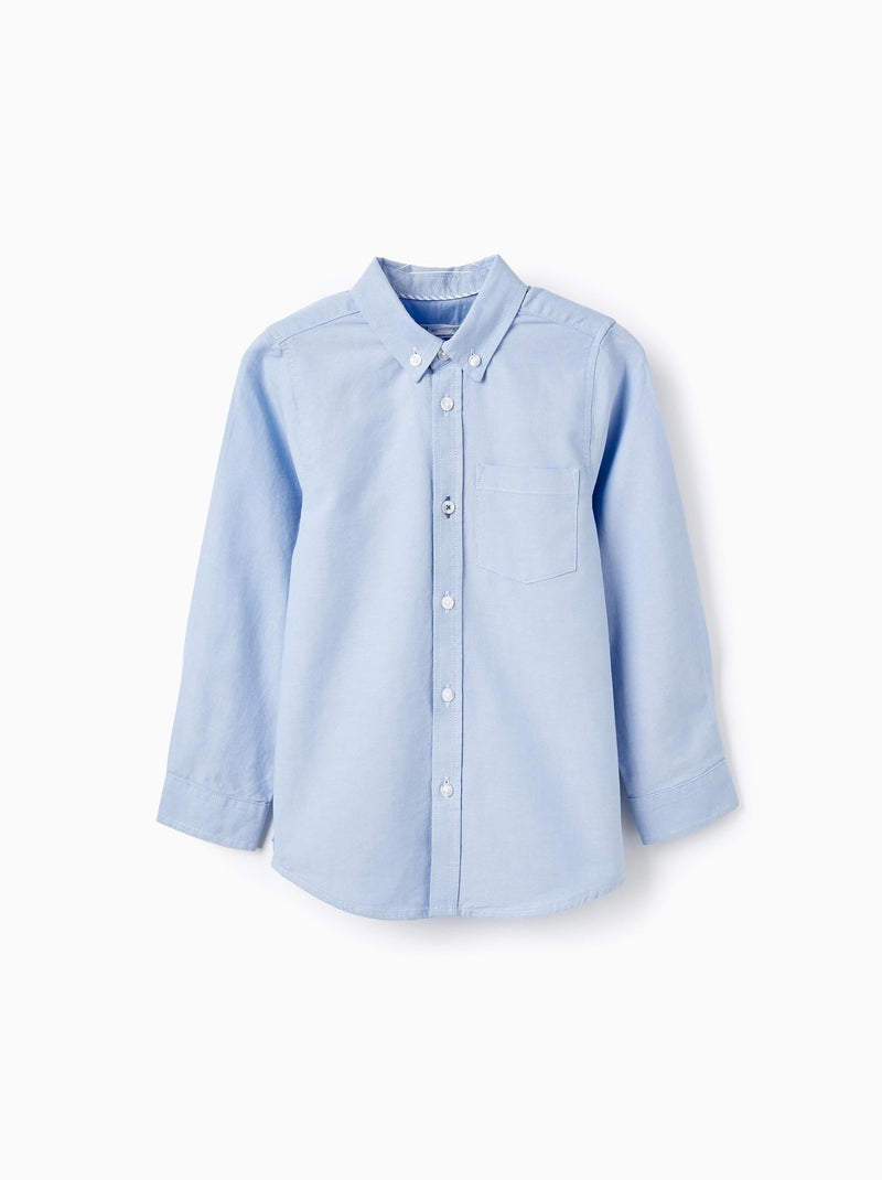 Chemise En Coton Bleu clair - Kiabi