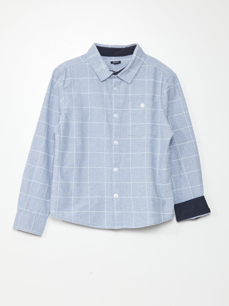 Chemise en coton chambray BLUE_KRO - Kiabi