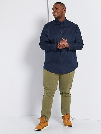 Chemise en coton dobby