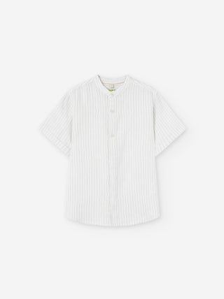 Chemise en Coton et Lin à Rayures