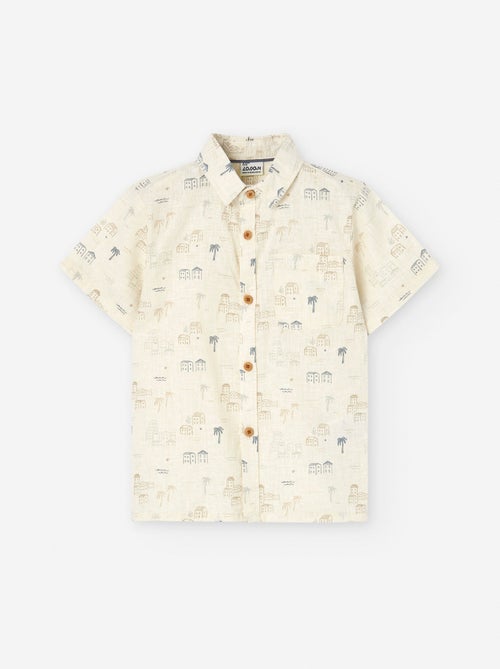 Chemise en Coton et Lin - Kiabi