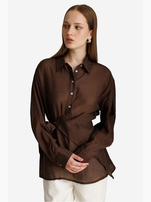 Chemise en coton femme mixray - Kiabi