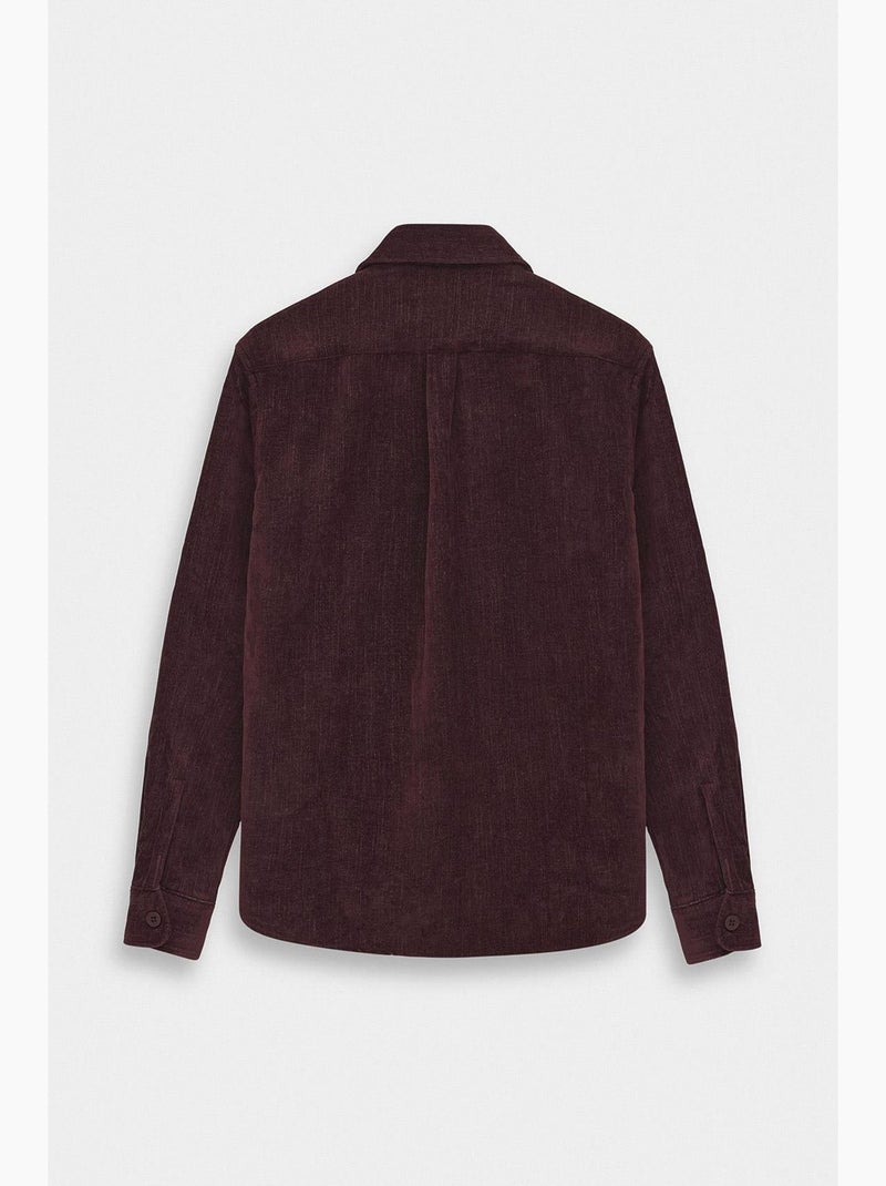 Chemise en coton giesto Rouge bordeaux - Kiabi