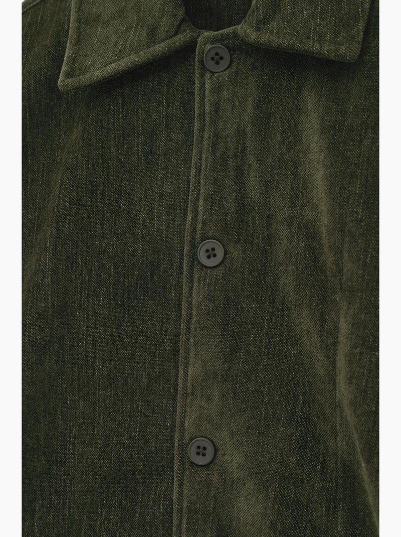 Chemise en coton giesto Vert foncé - Kiabi