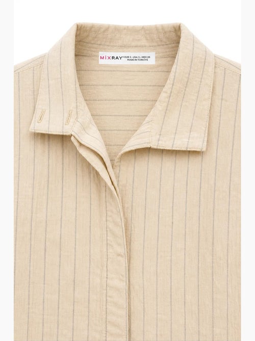 Chemise en coton mixray - Kiabi Chemise en coton mixray - Kiabi