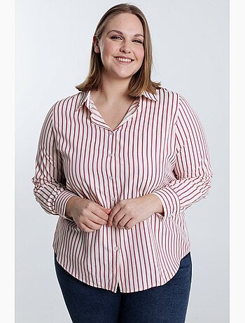 Chemise en coton rayée PAPRIKA