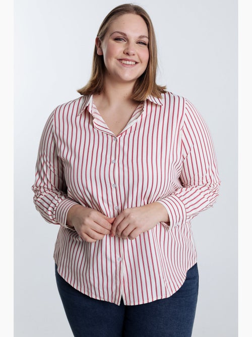 Chemise en coton rayée PAPRIKA - Kiabi Chemise en coton rayée PAPRIKA - Kiabi