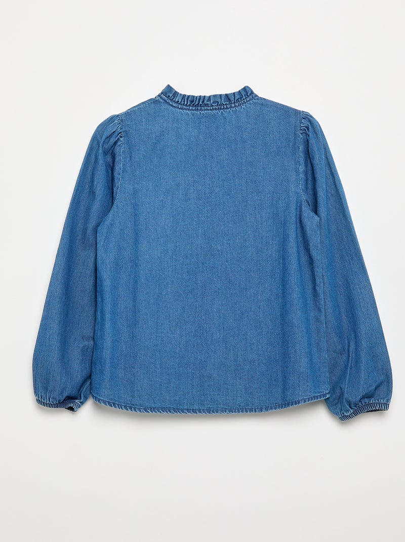 Chemise en denim - collection facile à enfiler Bleu - Kiabi