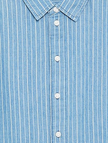 Chemise en denim à manches courtes