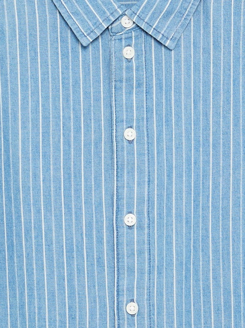 Chemise en denim à manches courtes - Kiabi