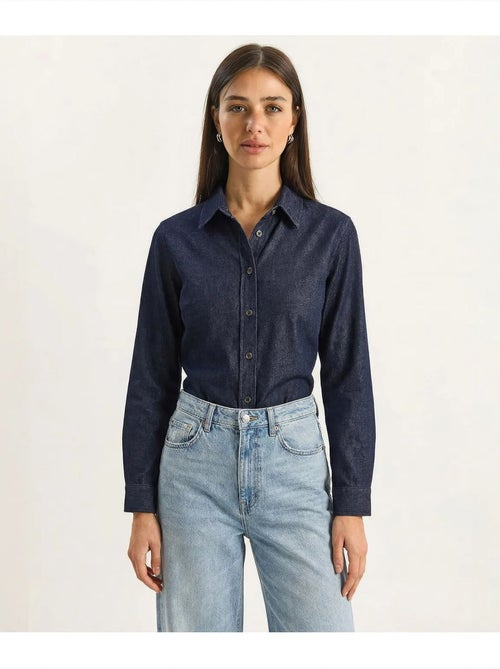 Chemise en denim de coton femme lucci - Kiabi