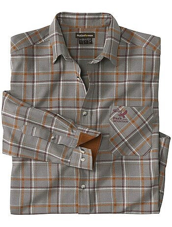 Chemise en Flanelle à Carreaux - ATLAS FOR MEN