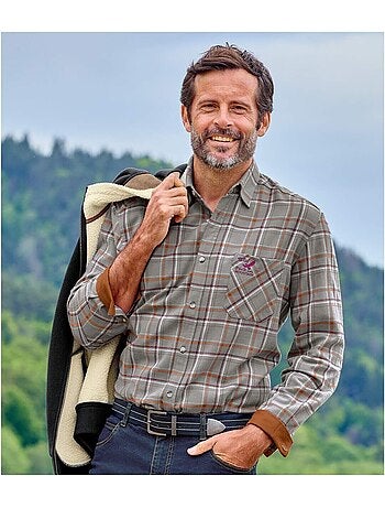 Chemise en Flanelle à Carreaux - ATLAS FOR MEN