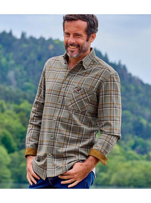 Chemise en Flanelle à Carreaux   - ATLAS FOR MEN - Kiabi