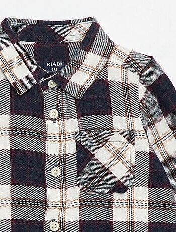 Chemise en flanelle à carreaux