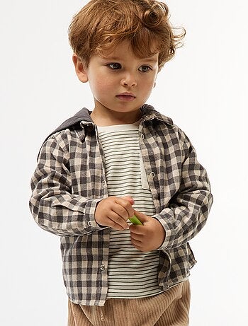 Chemise en flanelle à carreaux