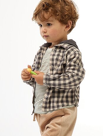 Chemise en flanelle à carreaux