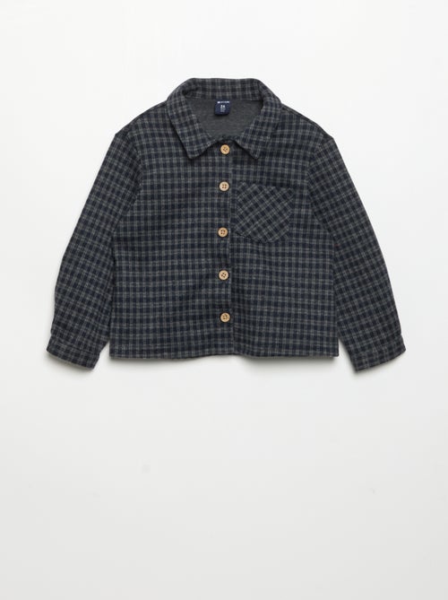 Chemise en flanelle à carreaux - Kiabi