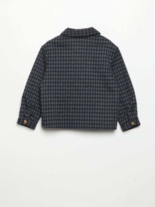 Chemise en flanelle à carreaux - Kiabi