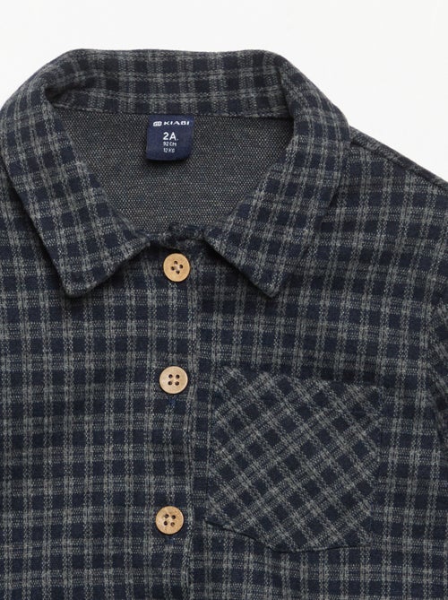 Chemise en flanelle à carreaux - Kiabi