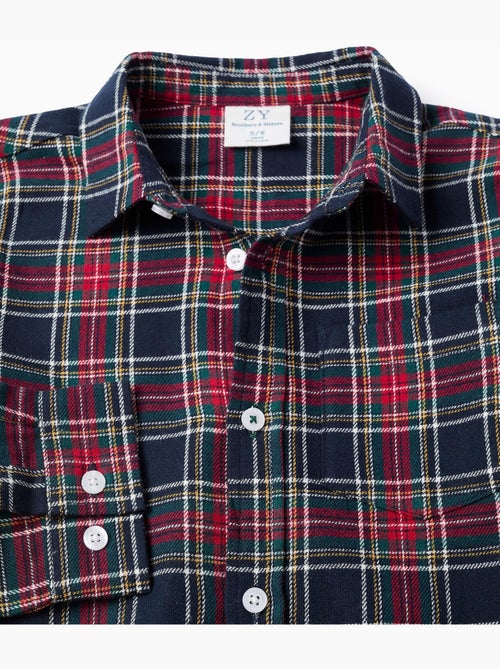 Chemise en Flanelle à Carreaux Brothers & Sisters - Kiabi
