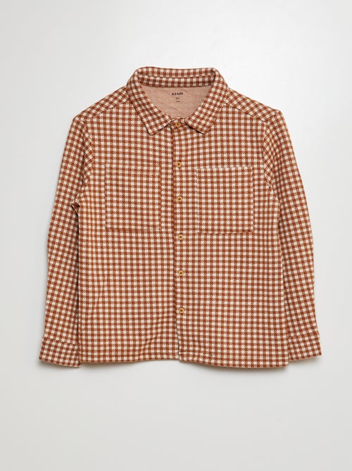 Chemise en flanelle à carreaux - Kiabi